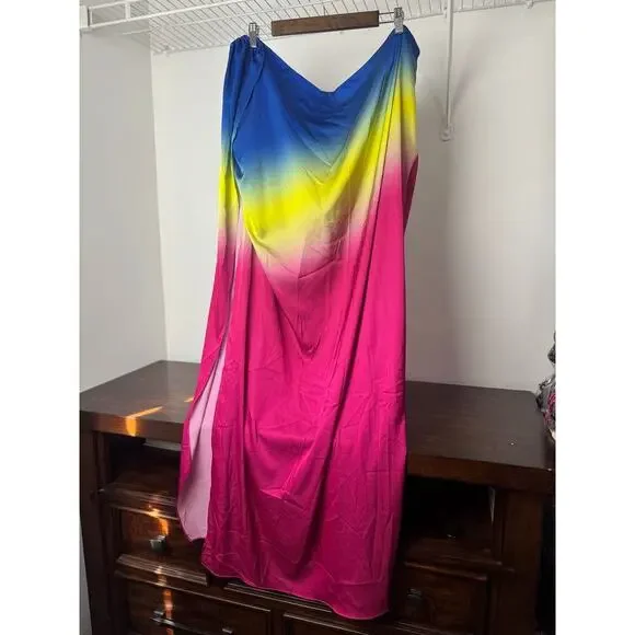 Tie Dye Maxi Skirt with Side Slit - Garnerstyle X FTF  Size 3 - Picture 4 of 10